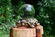 XL Mystical Witchy Antique Gold Victorian Crystal Ball Magic Divination 150mm  picture