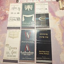 VINTAGE LOT OF 6 MATCH BOOK COVER picture
