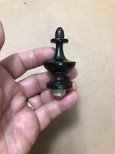 19th Century Antique FINIAL TURNED CLOCK/BED EBONY FINIAL ORIGINAL PATINA picture