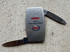 Vintage Zippo Rare Humble Enco Flat Pocket Knife - Metal - Made Bradford PA picture
