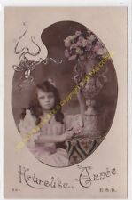 CPA Old Postcard Vintage Child 303 E. B. R. Happy Year picture