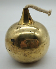 Svend Jensen Danish Brass Oil Lamp MCM Tiki Torch Vtg Round Mid Century Modern picture