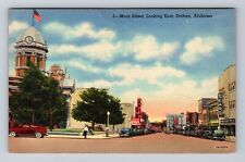 Dothan AL-Alabama, Main Street Looking East, Sears, Vintage c1949 Postcard picture