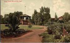 1908. RIVERSIDE, CA. CITY PARK. POSTCARD RR13 picture