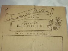 January 1946 Final souvenir Edition of the S.S. Lincoln Railsplitter U. S. Ship picture