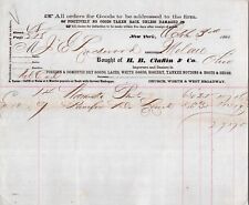 c1864 Horace B Claflin & Co Dry Goods New York NY Billhead Antique Paper picture