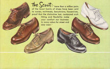 VTG ADVERTISING PC THE SCOUT SHOES COMFORT FOR STREET & DUTY WEAR TEICH NOS MINT picture