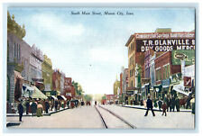 c1910s South Main Street, Mason City, Iowa IA Antique Unposted Postcard picture