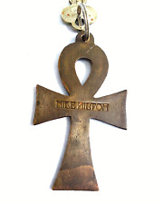 Vintage Egypt Nile Hilton Ankh Hotel Key Chain Fob With Room Key RARE picture