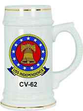 USS Independence CV-62 Stein, Ceramic, 18 ounces, Navy gift picture