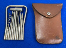 Vintage Strauss Toolmaster Multitool Bow 9 Tools 1949 Original Leather picture