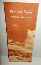 Vintage 1963 Petrified Forest National Park Arizona Visitor Brochure & Map picture