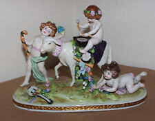 Scheibe Alsbach Kister Porcelain Figurine Cherub Lamb Group Scene Germany 11
