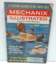 Vintage Mechanix Illustrated Sept 1962 Magazine Baby Sub picture