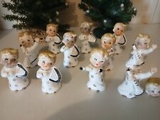 Lot 11 OF Vintage UCAGO Angel Child Christmas Figurine Instrumen Japan Ceramic  picture