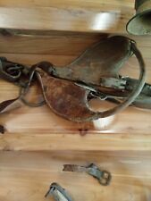 antique leather horse blinders picture