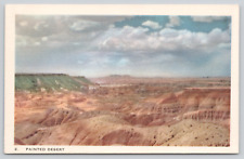 Postcard Painted Desert Holbrook arizona Highway 66 birds eye view A23 picture