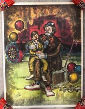 ART POSTER * CIRCUS BUDDIES * GEORGE CRIONAS  20X26’' PB8 HAND SIGNED W/COA #RD picture