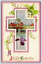 Postcard Antique Joyous Eastertide Copyright John Winsch 1910 Picturesque A18 picture