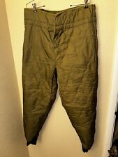 Ozkn Prešov Czech Military Pants Liner Green Quilted Insulated Jogger Winter picture