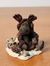 Boyds Bears Resin Figurine in Box Christmas 2243 Manheim the Eco-Moose 1994 3.5