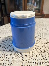 Vintage Retro Thermos Food Jar Container Blue picture