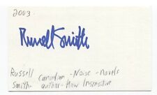 Russell Smith Signed 3x5 Index Card Autographed Signature Writer Author picture