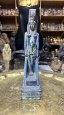RARE ANCIENT EGYPTIAN ANTIQUES Statue Goddess Isis Protect God Osiris Egypt BC picture