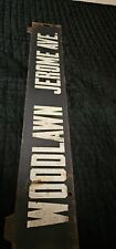 Rare New York Subway Train Low-V Metal Destination Sign. Woodlawn Jerome Ave picture