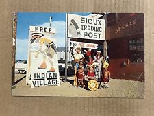 Postcard Ogallala NE Nebraska Sioux Trading Post Indian Village Roadside PC picture