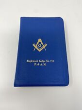 1957 Freemason Masonic Edition Englewood Lodge No 715 F&AM Holy Bible picture