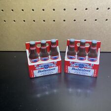 1998 Budweiser Case of Six Bottle Salt & Pepper Shakers Set-Cute Collection Gift picture