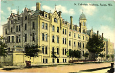 St Catherine's Academy Racine WI Divided Postcard c1910 picture