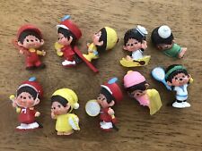 Lot of 10 Vintage 1979 Monchichi PVC Plastic Figures Hard To Find Nice Condition picture