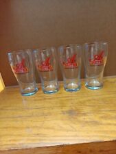 Augustiner Set Of 4 Premium Amber Lager Beer Glasses Made by Libbey  picture