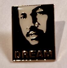 Martin Luther King Jr. Dream MLK Day Lapel Pin Hat Tie Tac Gold Tone Enamel NEW picture