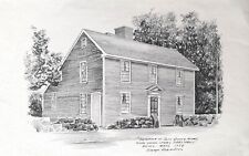 Historic Prints of Colonial Houses by George Richardson-Lot of 5, USA Patriots picture