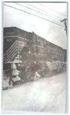 c1950's Rock Island Diesel Train Cedar Rapids Iowa IA RPPC Photo Postcard picture
