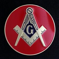 Masonic  Car Auto Emblem (Red) MAE-4 picture