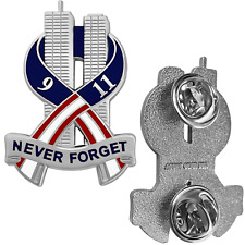 9-11 Pin Never Forget Commemorative September 11th Collectible Patriotic Pin picture