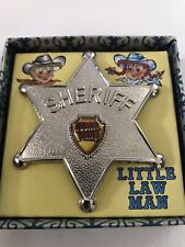 1970’s Little Law Man Sheriff Badge Pin Cedar Point Amusement Park Ohio - NEW picture