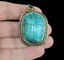 RARE ANCIENT EGYPTIAN ANTIQUE ROYAL PHARAONIC Scarab Pendant (A00+) picture