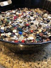 100 piece Mixed Lot Of All Types & Sizes Of Buttons picture