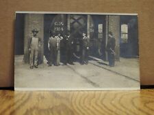 Canadian Pacific Railway Workers Real Photo Post Card  picture