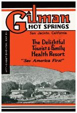 Gilman Hot Springs Resort - Early 1930s Advertising Poster picture
