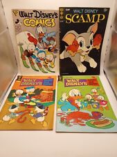 4x Walt Disney Comics Gold Key & Gladstone Scamp Donald Duck Vintage picture