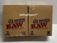RAW PRESSED BUD PRE-ROLLED CONES -YOU GET BOTH Displays 1 1/4 and King Size READ picture