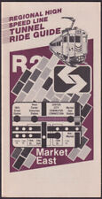 SEPTA Regional High Speed Line Tunnel Ride Guide Railroad folder 10 1984 picture