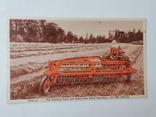 New Power-Driven Side-Delivery Rake and Tedder Postcard Vintage Postmarked KS picture
