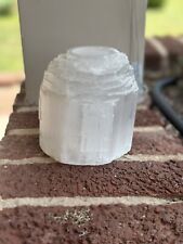 CHARGED Selenite Crystal Tower Candle Holder Protection Meditation Healing Aura picture